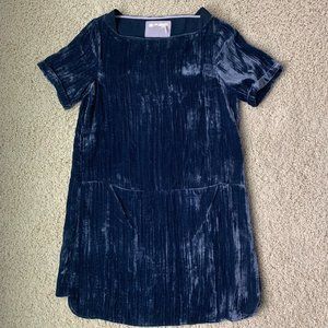 Floreat Blue Velvet Dress Anthropologie XS